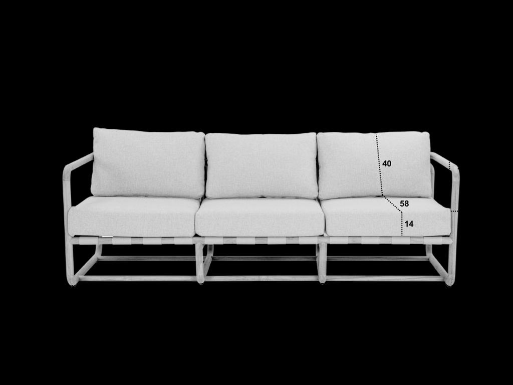 Lounge Bank 3-Sitzer