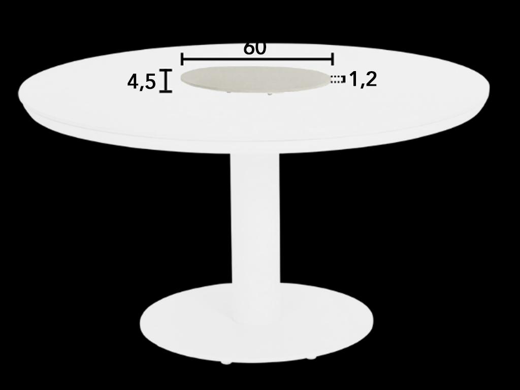 Lazy Susan 60 Oyster