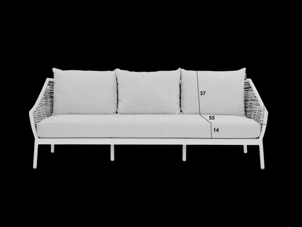 Lounge Bank 3-Sitzer