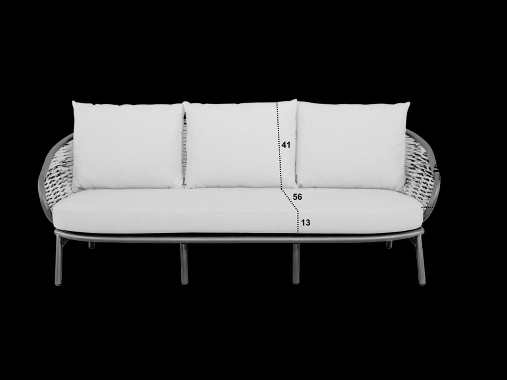 Lounge Bank 3-Sitzer