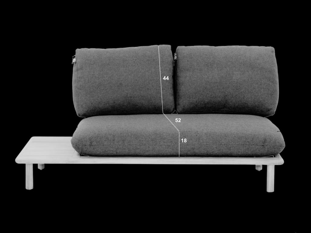 Lounge Bank 2-Sitzer rechts