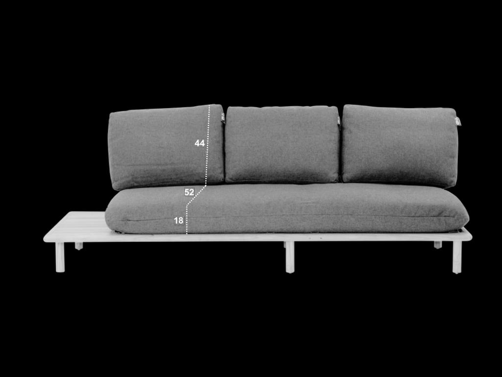 Lounge Sofa 3-seater Right