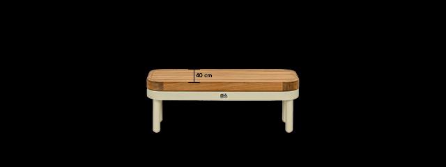 Bijzet tuintafel 40x85 Teak