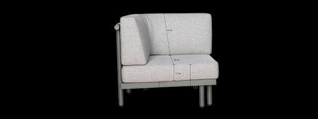 Hoek lounge tuinstoel