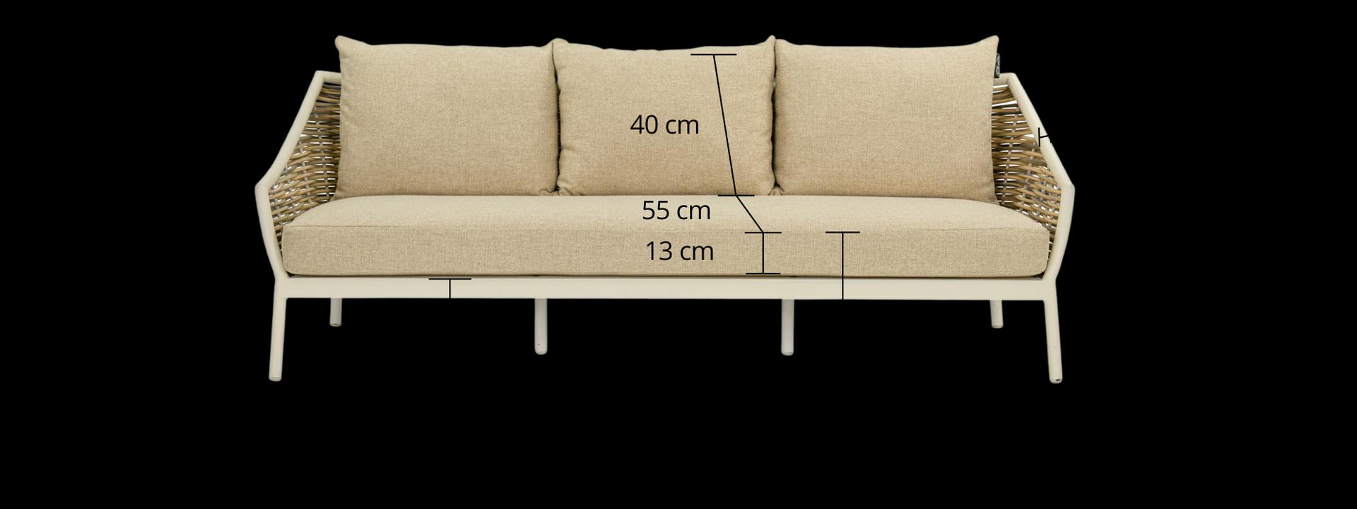 Lounge tuinbank 3-zits