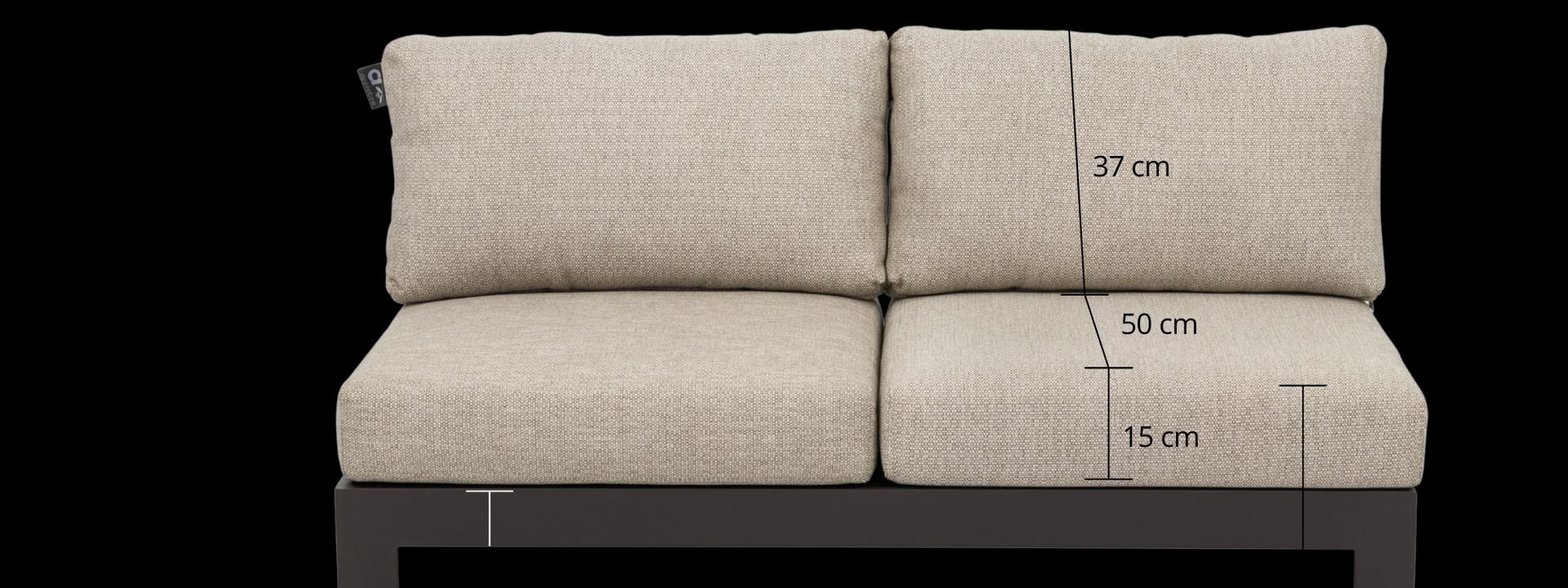 Lounge tuinbank 2-zits